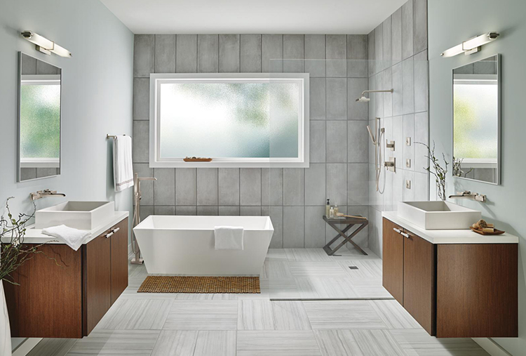 Тенденции в американском дизайне ванных комнат